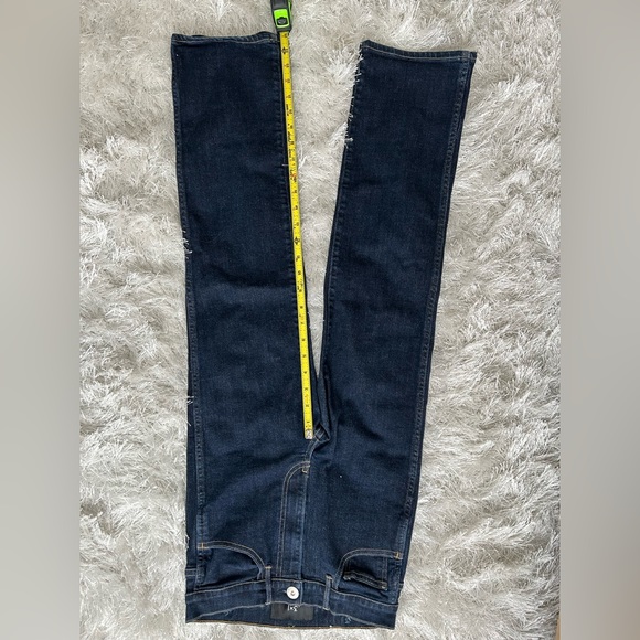 Petite High-waisted Dark wash Straight Jeans - Picture 9 of 9